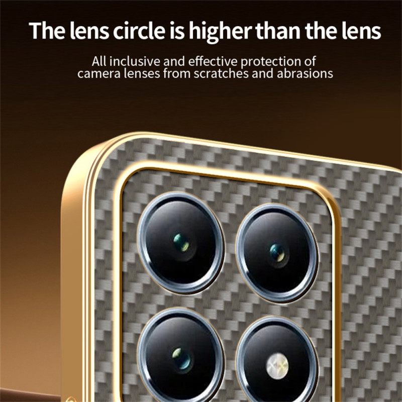 Cover Hoesje Xiaomi 15t Telefoonhoesje Koolstofvezeltextuur