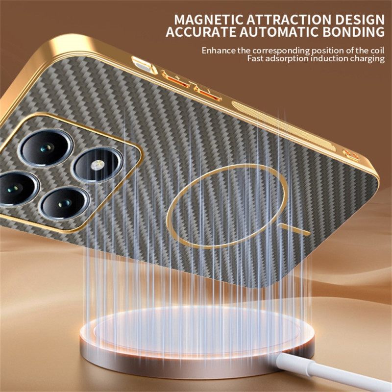 Cover Hoesje Xiaomi 15t Telefoonhoesje Koolstofvezeltextuur