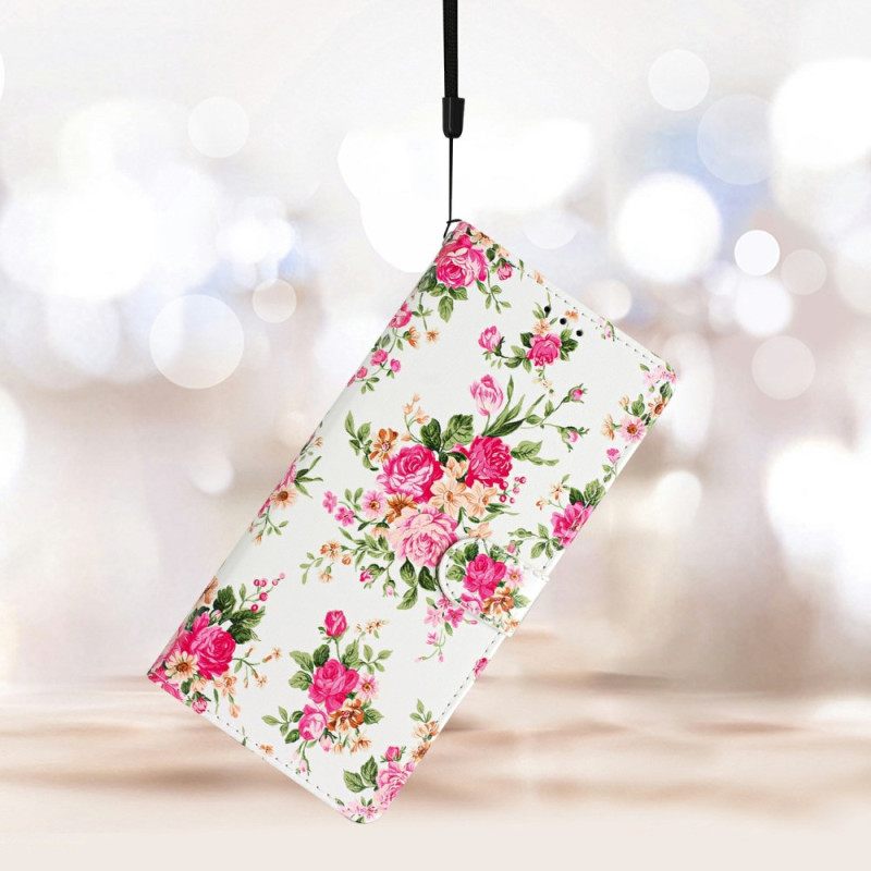 Flip Case Leren Xiaomi 15t Liberty-bloemen
