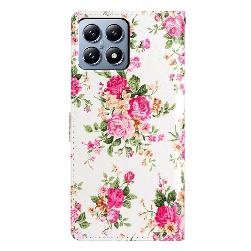 Flip Case Leren Xiaomi 15t Liberty-bloemen