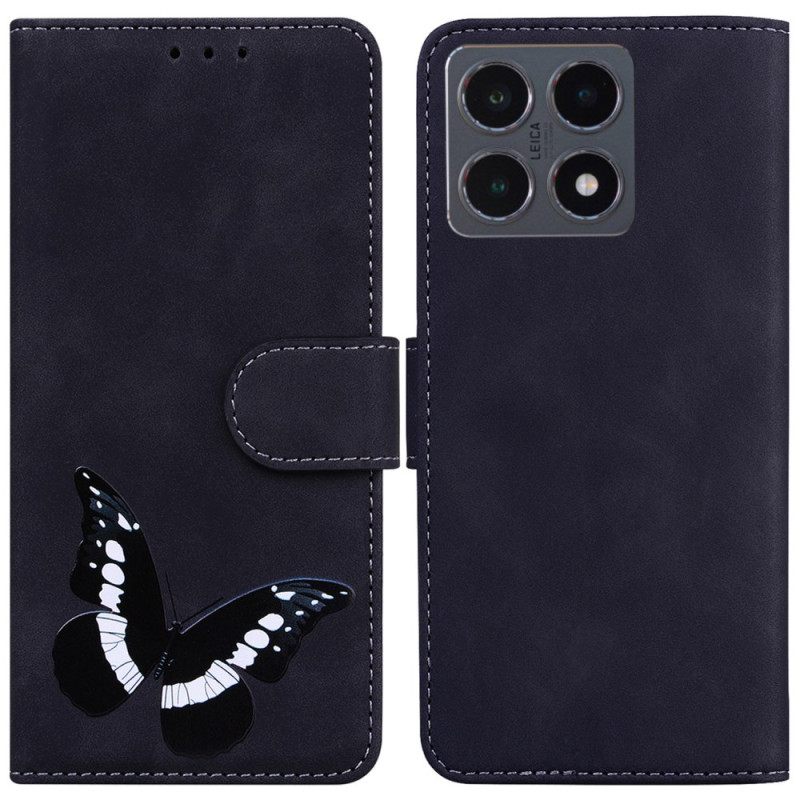 Flip Case Leren Xiaomi 15t Vlinderprint