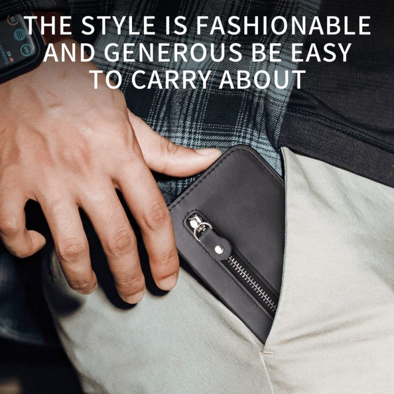 Flip Case Leren Xiaomi 15t Zak Met Rits