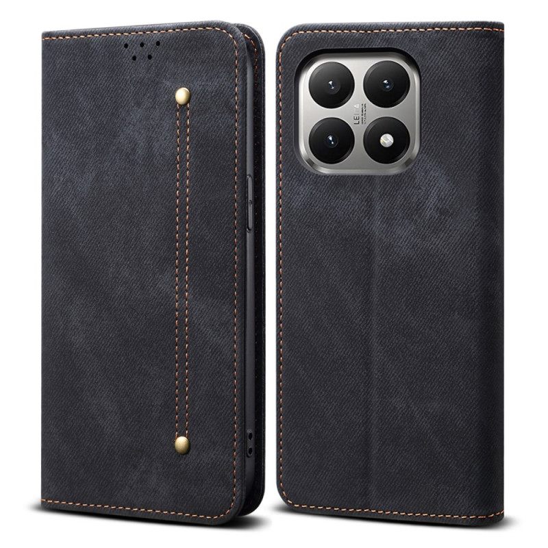 Folio-hoesje Xiaomi 15t Denimstof