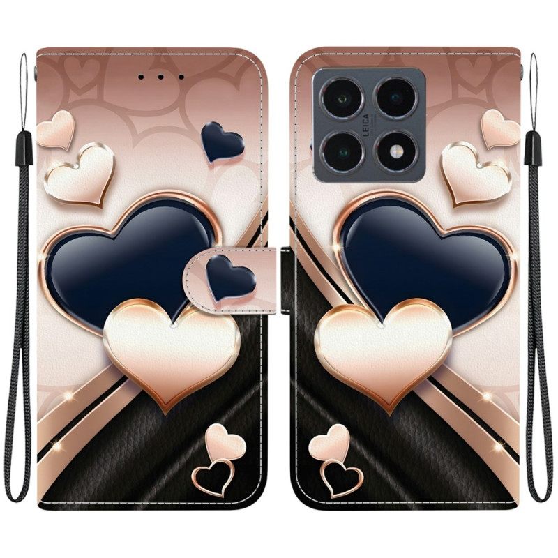 Folio-hoesje Xiaomi 15t Hartjes