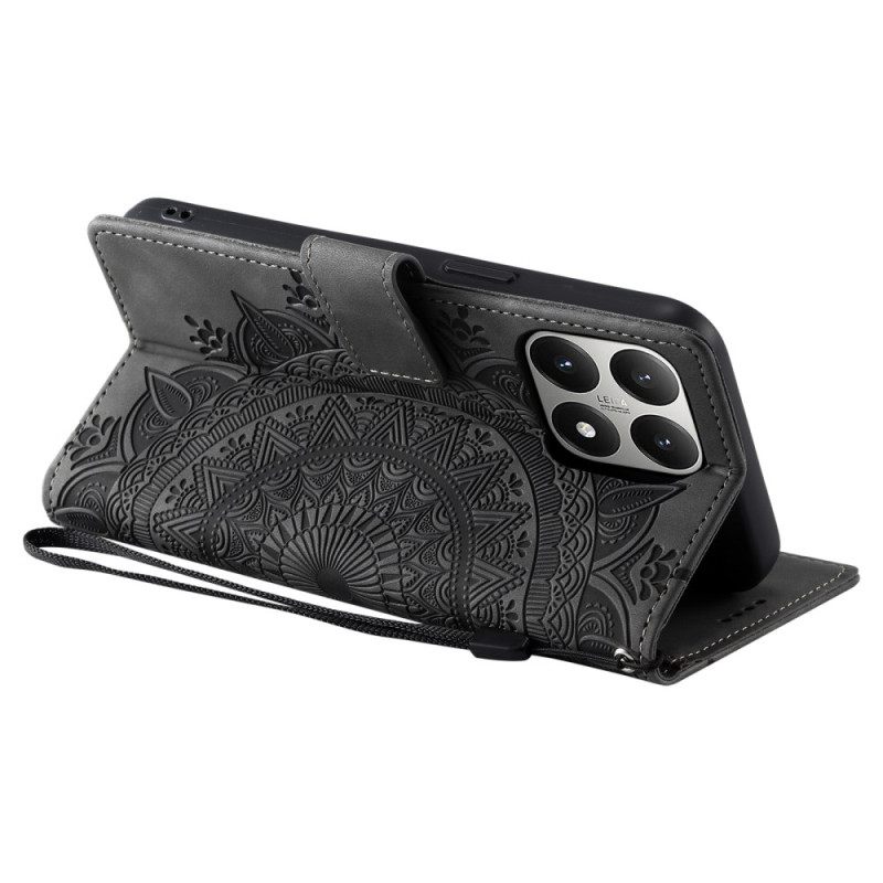 Folio-hoesje Xiaomi 15t Mandala-suède-effect