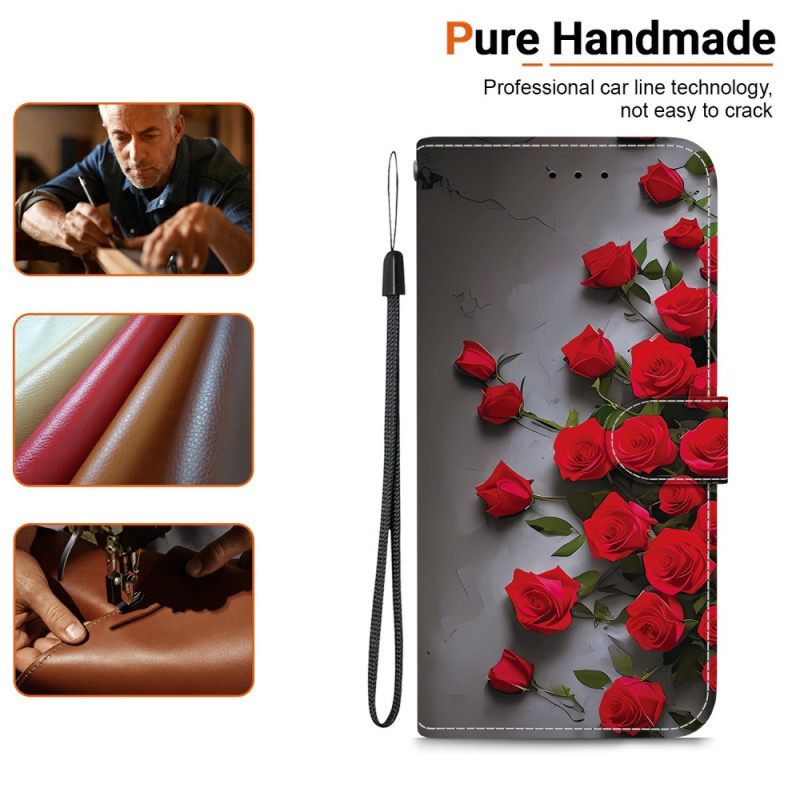 Folio-hoesje Xiaomi 15t Rode Rozen