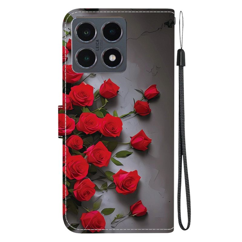 Folio-hoesje Xiaomi 15t Rode Rozen