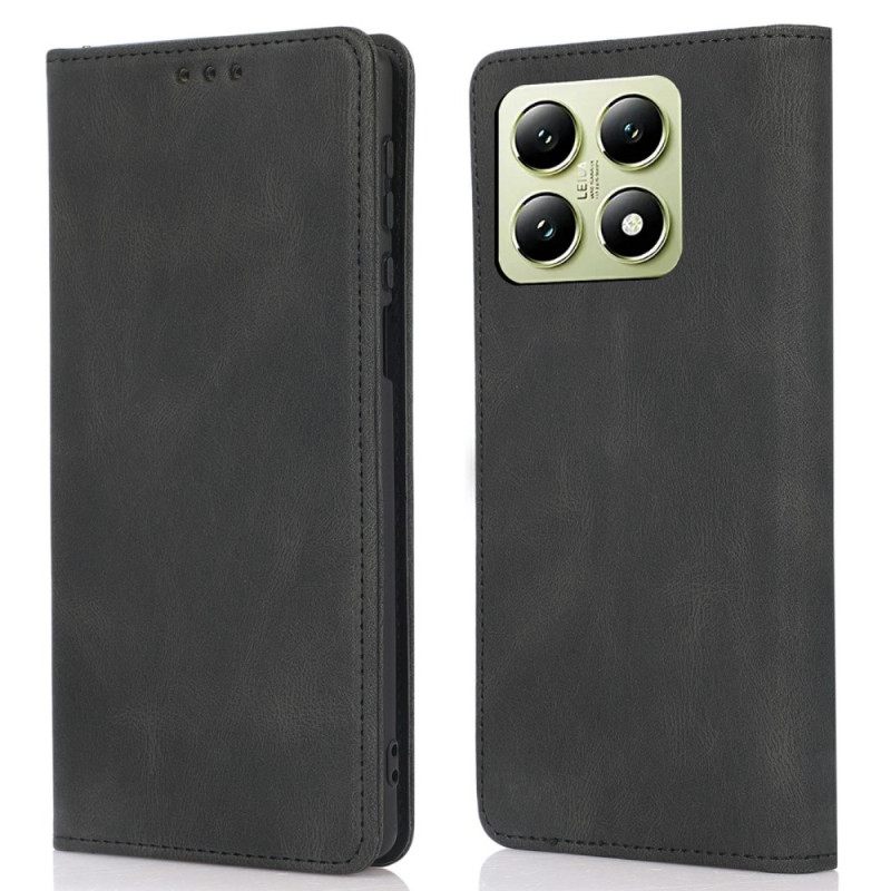 Folio-hoesje Xiaomi 15t Suède-effect Bescherming Hoesje