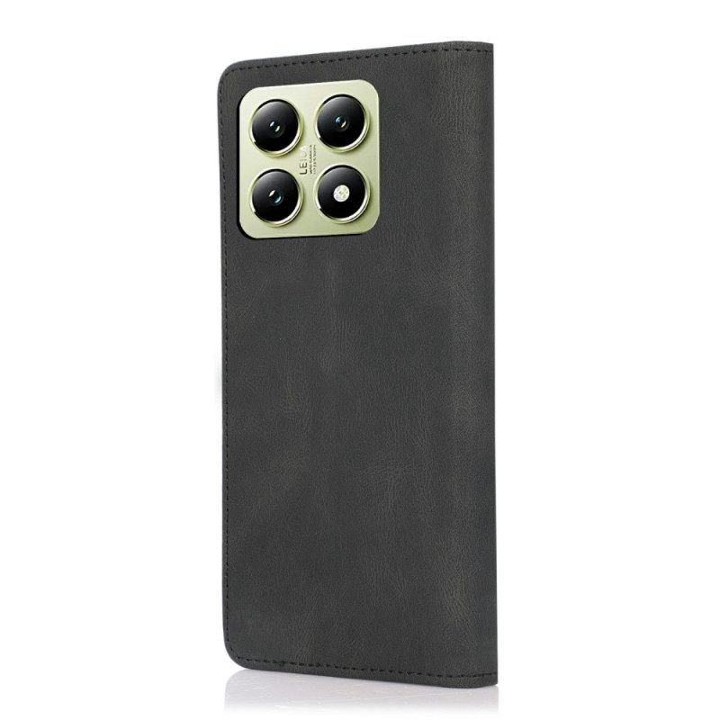 Folio-hoesje Xiaomi 15t Suède-effect Bescherming Hoesje