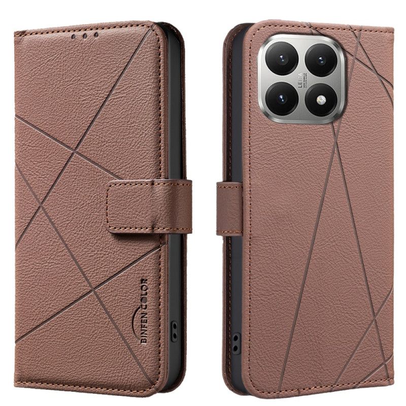 Folio-hoesje Xiaomi 15t Telefoonhoesje Geometrisch Patroon Binfen-kleur