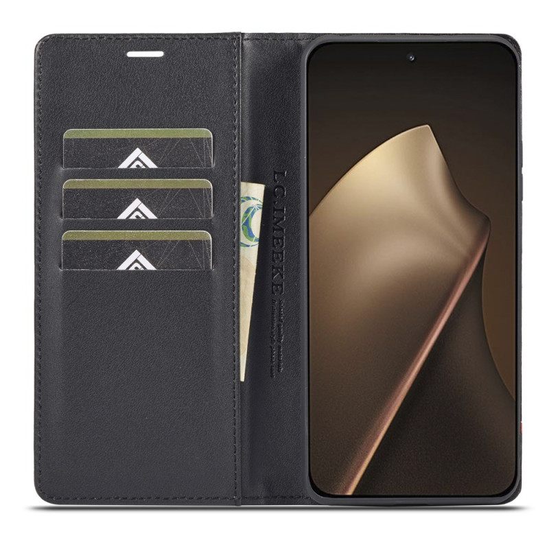Folio-hoesje Xiaomi 15t Telefoonhoesje Koolstofvezel