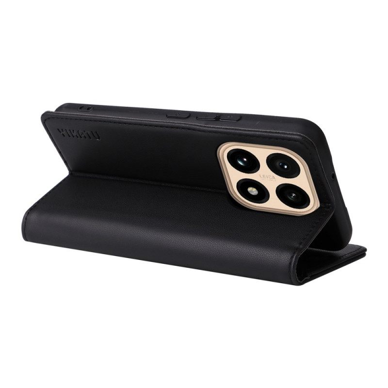 Folio-hoesje Xiaomi 15t Telefoonhoesje Mat Imitatieleer