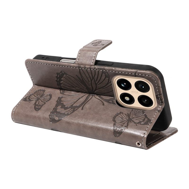 Folio-hoesje Xiaomi 15t Telefoonhoesje Reuzenvlinders