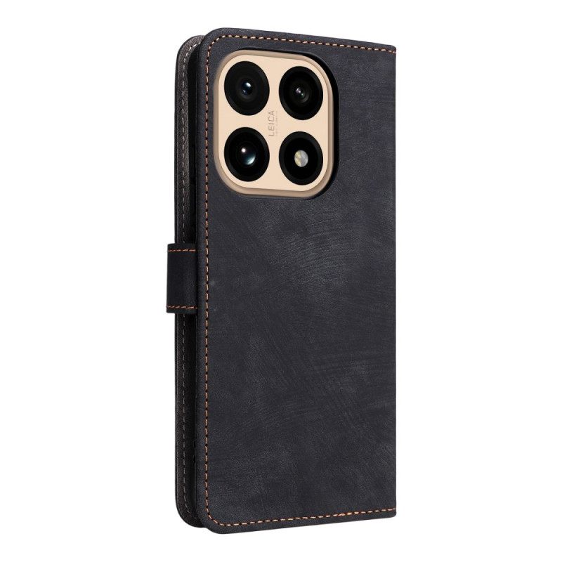 Folio-hoesje Xiaomi 15t Telefoonhoesje Suède-effect Met Rfid-bescherming