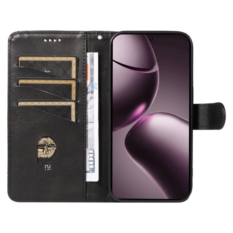 Folio-hoesje Xiaomi 15t Telefoonhoesje T-lijnen