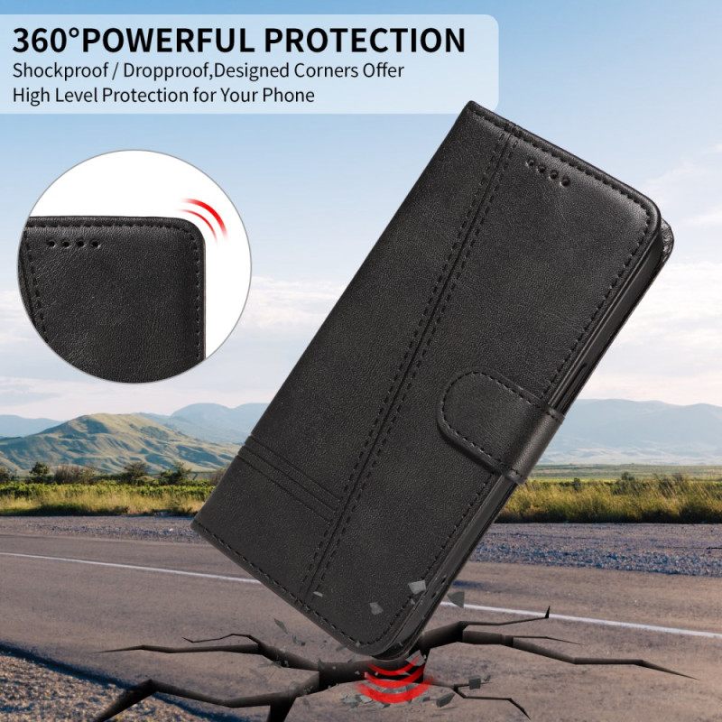 Folio-hoesje Xiaomi 15t Telefoonhoesje T-lijnen