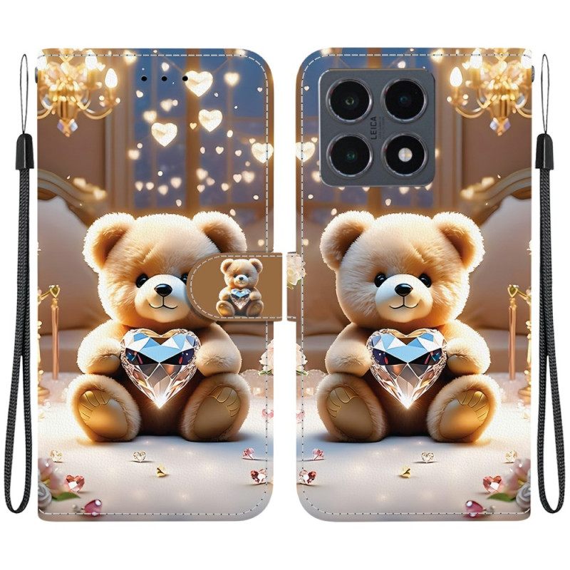 Folio-hoesje Xiaomi 15t Telefoonhoesje Teddybeerliefde