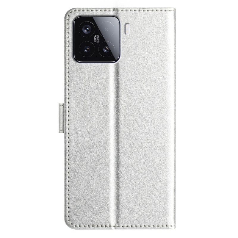 Folio-hoesje Xiaomi 15t Telefoonhoesje Zijdetextuur