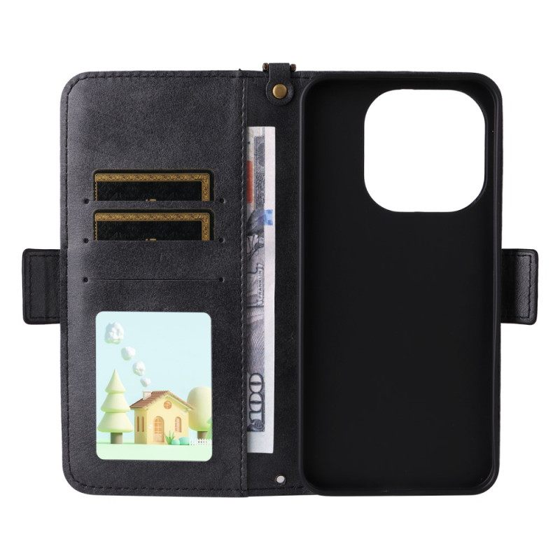 Folio-hoesje Xiaomi 15t Vintage Met Schouderriem