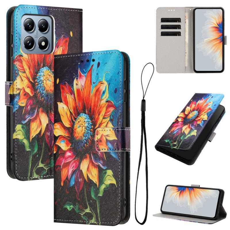 Folio-hoesje Xiaomi 15t Zonnebloemen