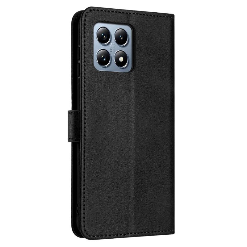 Leren Hoesje Voor Xiaomi 15t Leerlook Met Bandje