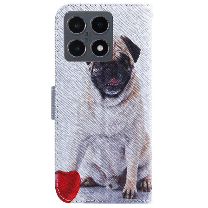Leren Hoesje Voor Xiaomi 15t Mopshond