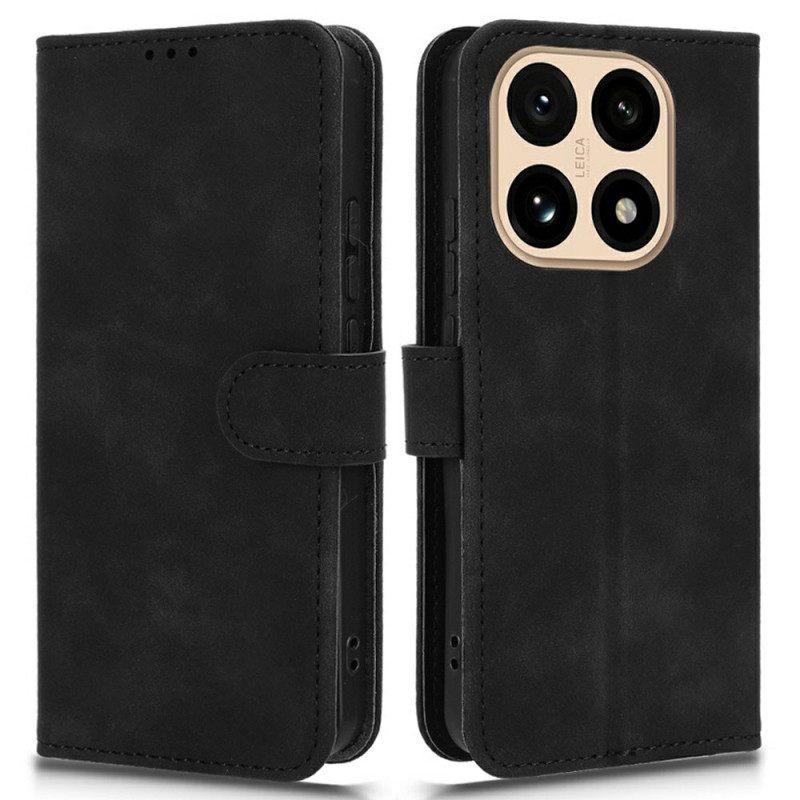 Leren Hoesje Voor Xiaomi 15t Suède Effect