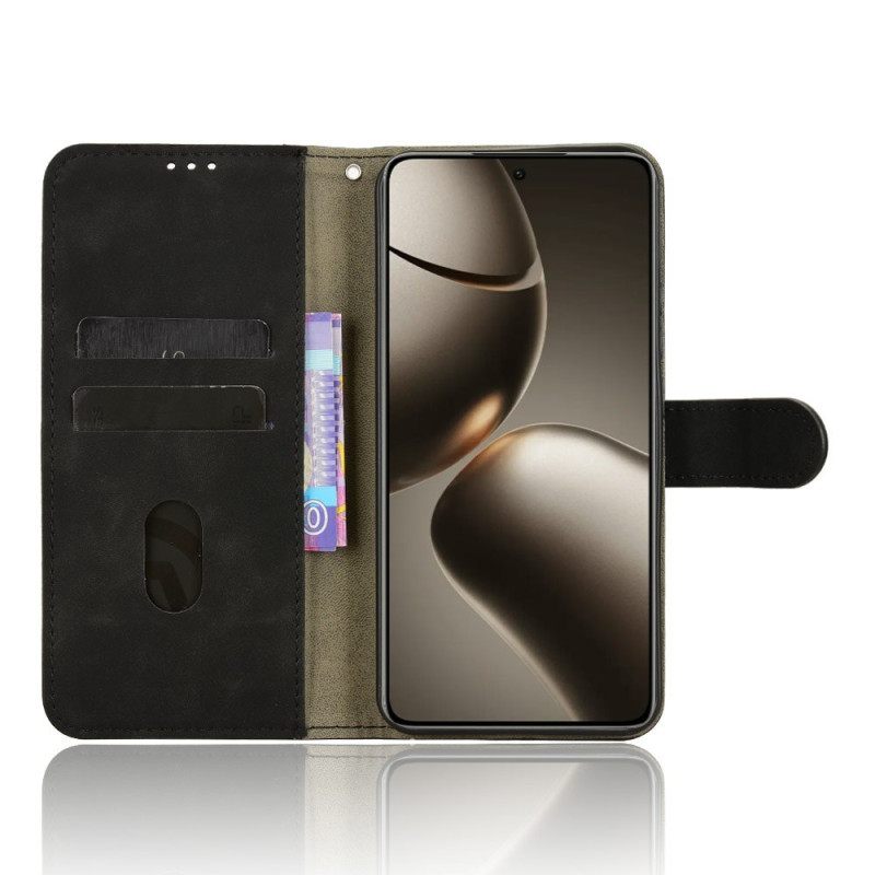 Leren Hoesje Voor Xiaomi 15t Suède Effect