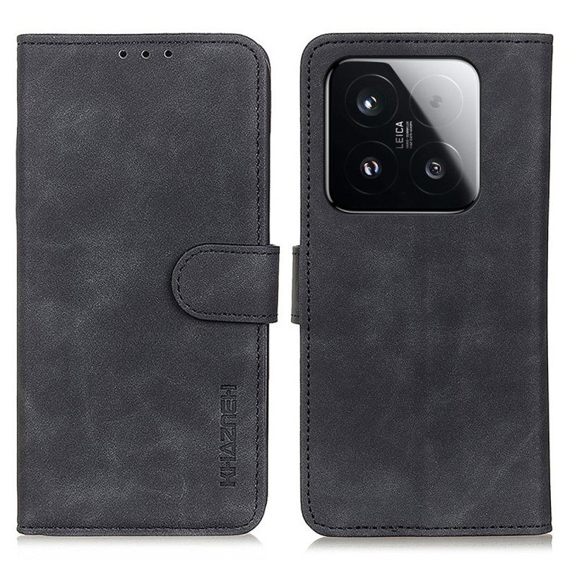 Leren Hoesje Voor Xiaomi 15t Suède-effect Khazneh