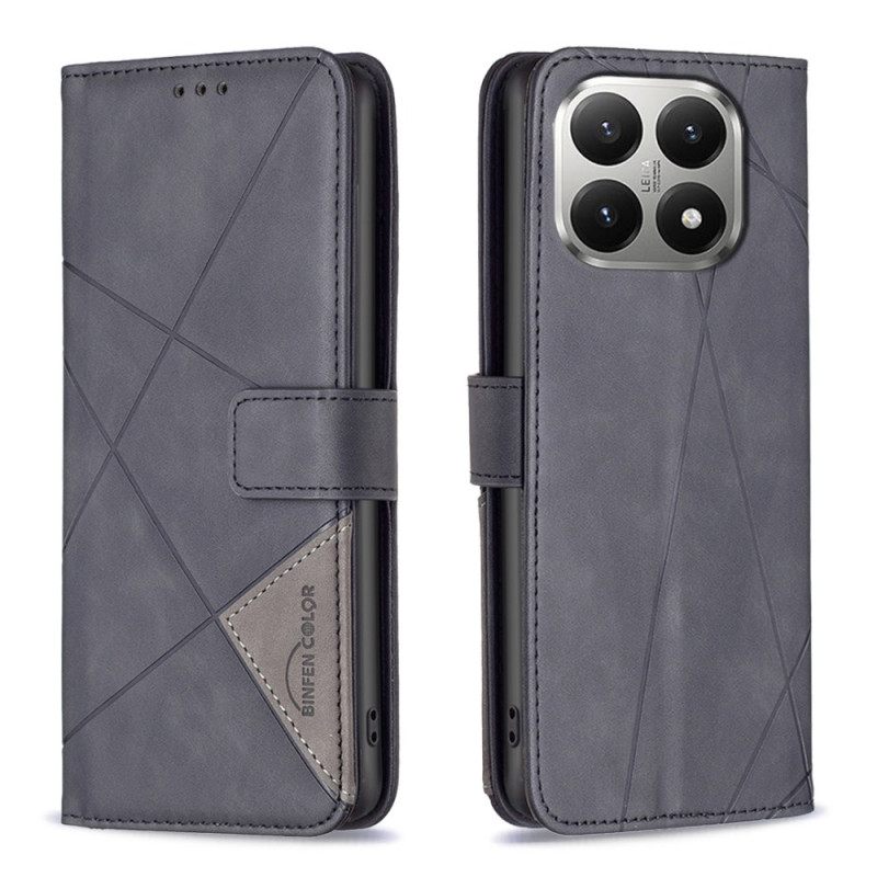 Leren Hoesje Xiaomi 15t Binfen Color Geometrisch Bescherming Hoesje