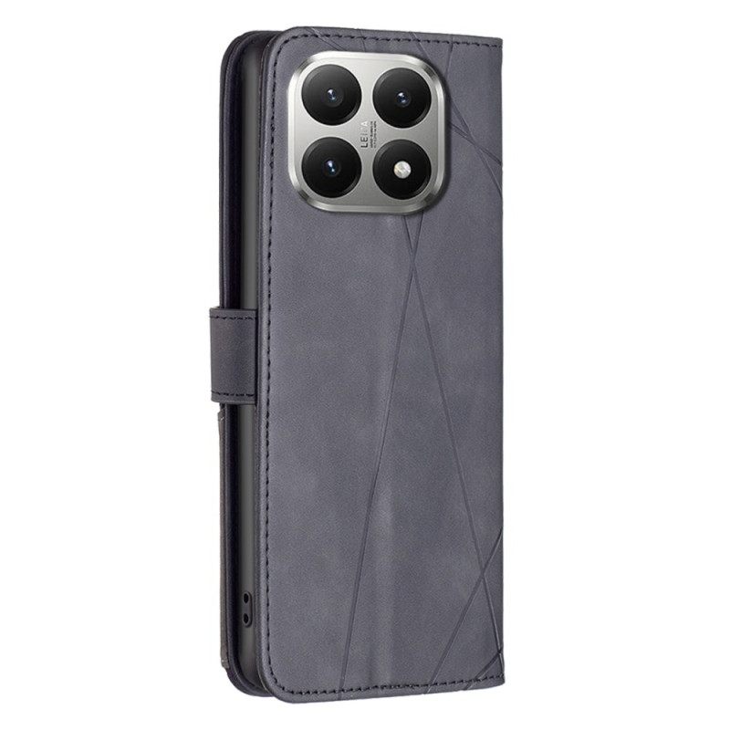 Leren Hoesje Xiaomi 15t Binfen Color Geometrisch Bescherming Hoesje