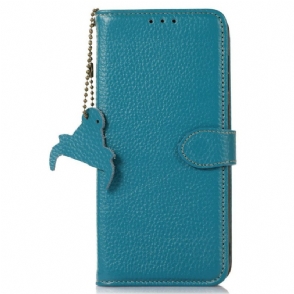 Leren Hoesje Xiaomi 15t Echt Leer Met Rfid-bescherming Bescherming Hoesje