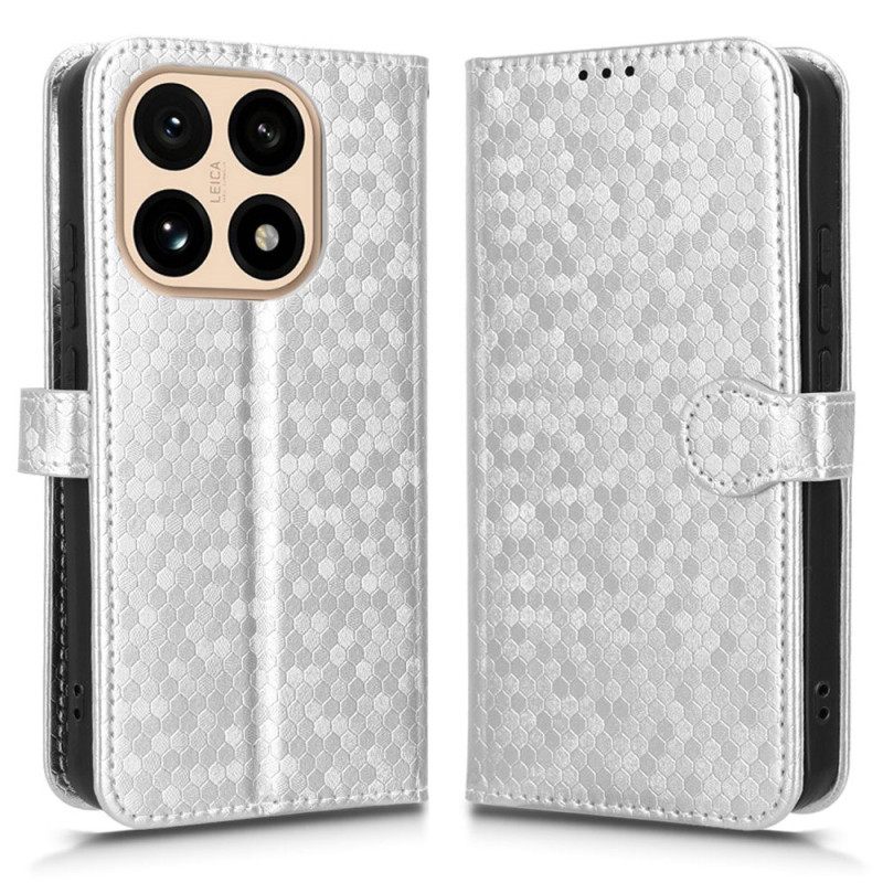 Leren Hoesje Xiaomi 15t Glitter Stippen Bescherming Hoesje