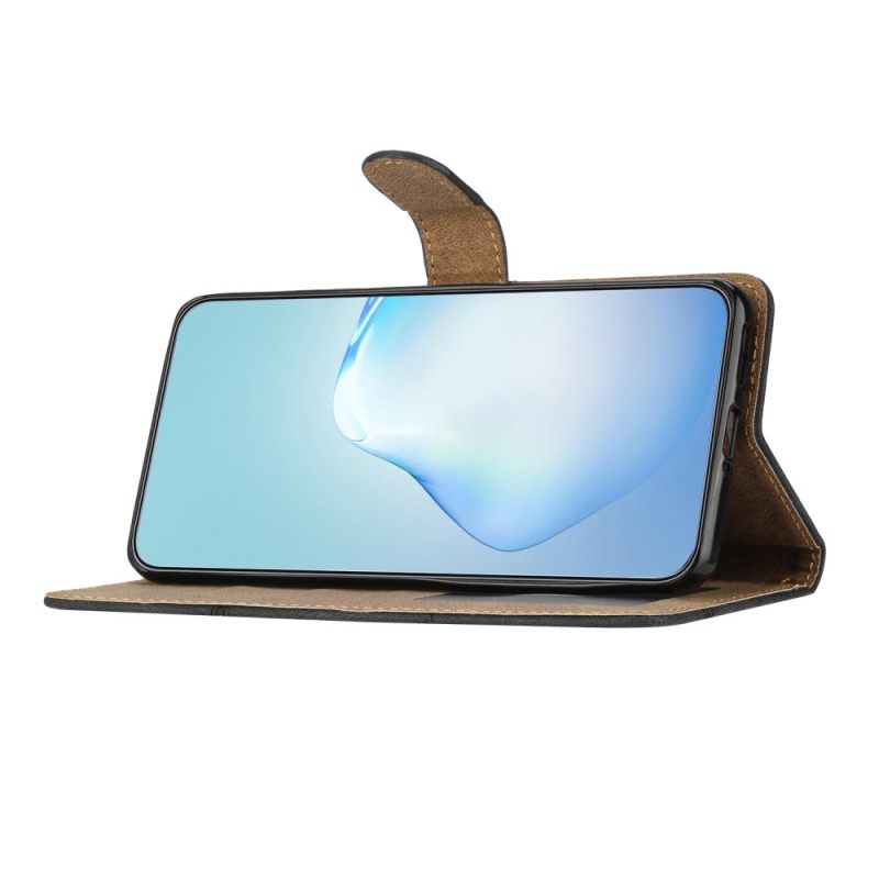 Leren Hoesje Xiaomi 15t Lijnen Bescherming Hoesje