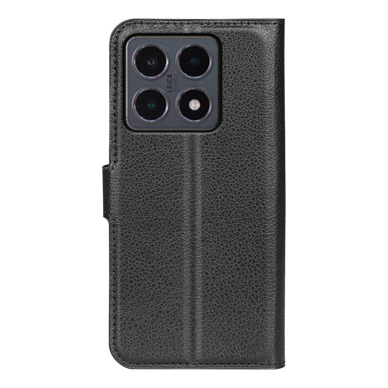 Leren Hoesje Xiaomi 15t Lychee Kunstleer Bescherming Hoesje