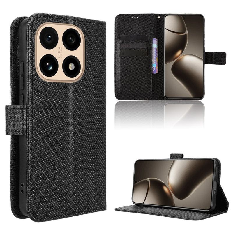 Leren Hoesje Xiaomi 15t Met Polsbandje Bescherming Hoesje