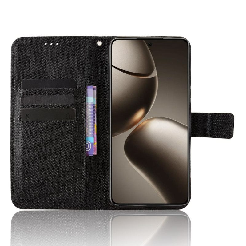 Leren Hoesje Xiaomi 15t Met Polsbandje Bescherming Hoesje