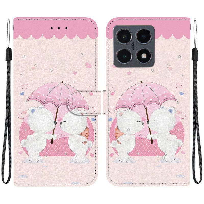 Leren Hoesje Xiaomi 15t Twee Teddyberen