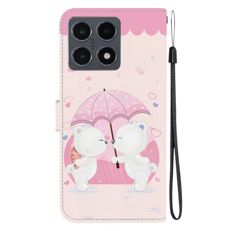 Leren Hoesje Xiaomi 15t Twee Teddyberen
