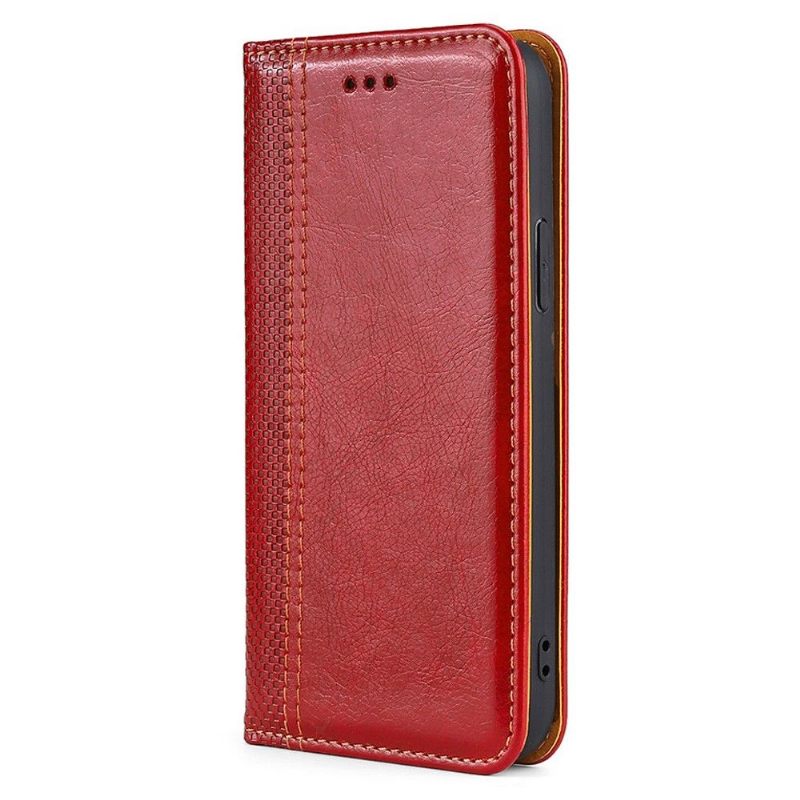 Folio-hoesje voor Oppo Find X5 Lite Flip Folio-naden