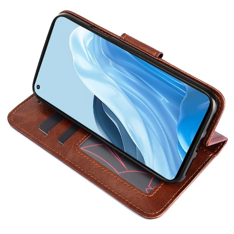 Folio-hoesje voor Oppo Find X5 Lite Ledereffect 030 Serie