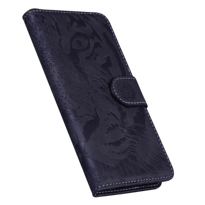 Folio-hoesje voor Oppo Find X5 Lite Tijger Met Reliëf
