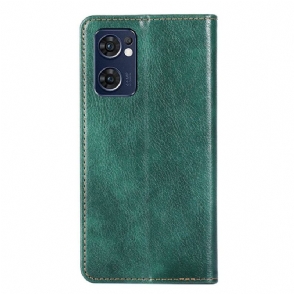 Telefoonhoesje voor Oppo Find X5 Lite Folio-hoesje Puur Kunstleer