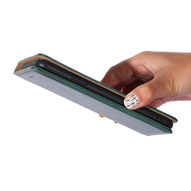 Telefoonhoesje voor Oppo Find X5 Lite Folio-hoesje Puur Kunstleer