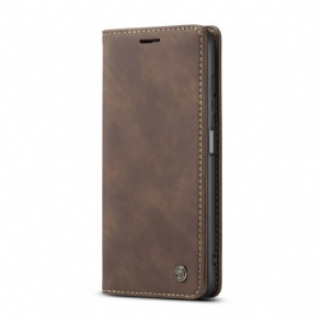 Bescherming Hoesje voor Xiaomi Redmi Note 10 / 10S Folio-hoesje Caseme Leereffect