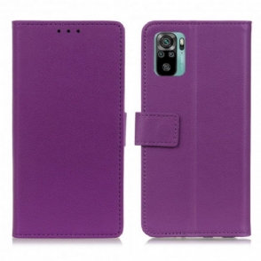 Folio-hoesje voor Xiaomi Redmi Note 10 / 10S Klassiek Kunstleer