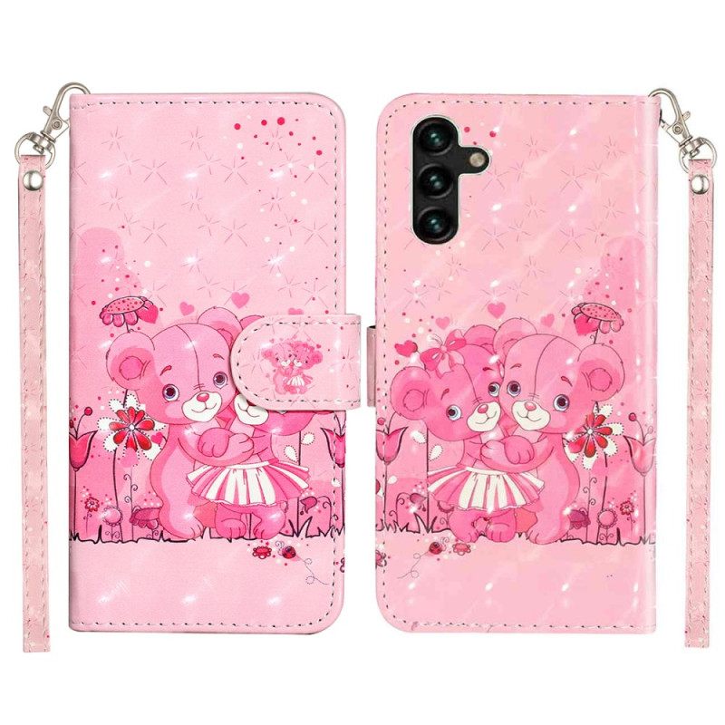 Bescherming Hoesje Samsung Galaxy S25 Fe Berenwelpen Met Koord