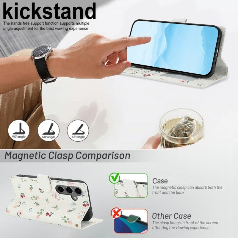 Bescherming Hoesje Samsung Galaxy S25 Fe Bloemenkoord