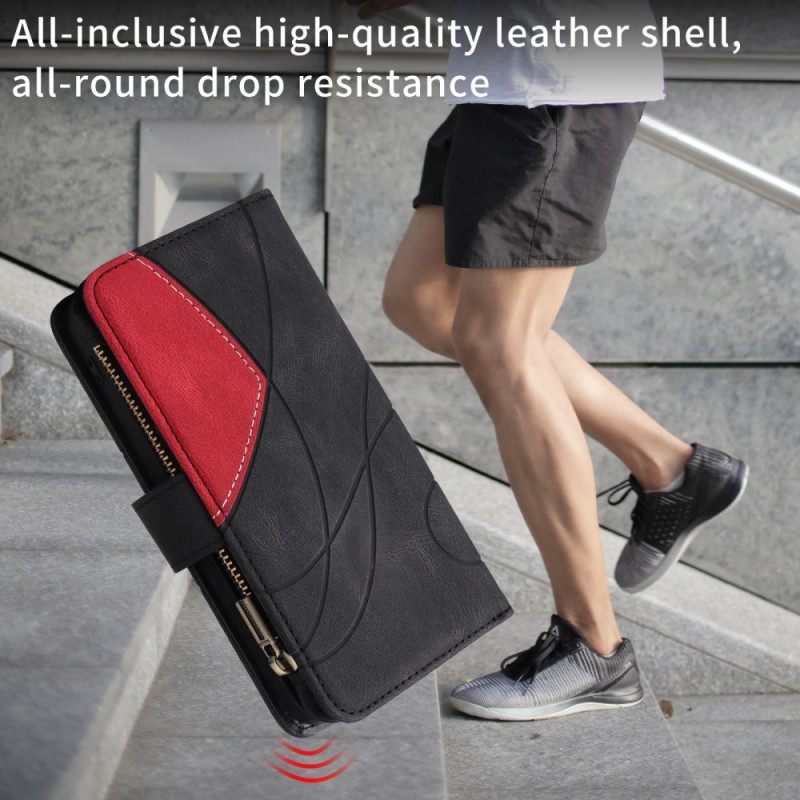 Bescherming Hoesje Samsung Galaxy S25 Fe Tweekleurige Rimpeling