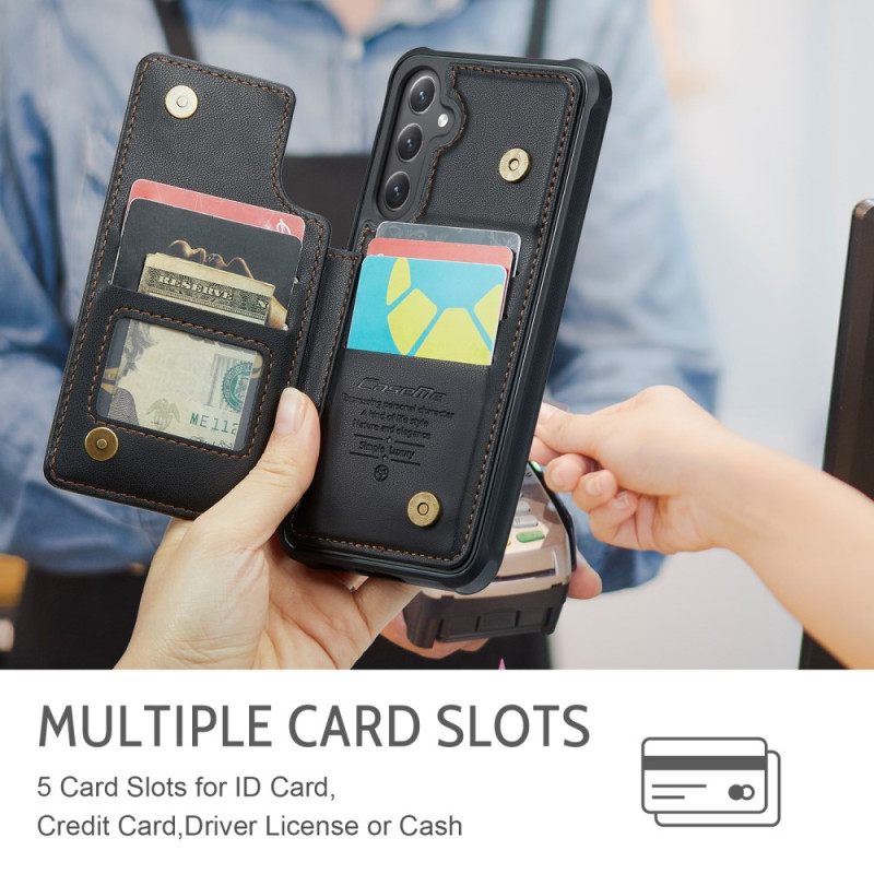 Cover Hoesje Samsung Galaxy S25 Fe Telefoonhoesje Portemonnee Met Rfid-vergrendeling